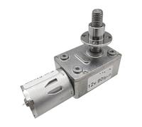 DC 6V 12V 24V Worm Gear electronic starter With M8 Threaded Shaft Length 33MM 6-150RPM Adjustable Speed Reversed With Flange Self Lock electronic starter IINKUEYK(6v 23rpm,Package C)
