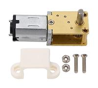 DC 6V Single Shaft Gear Motor, Brushed DC Speed Reduction Motor with All Metal Gears and Fixing Base, High Torque Low Noise Gearbox for Robots Smart Cars Ovens (30RMP)