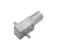 DC 6V12V24V Geared electronic starter Reduction Reversible High Torque Dual Shaft Metal Worm Gearmotor For DIY Robot Gear Motors MQXFCZUX(2 RPM,24V)
