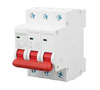 DC 750V 3P Circuit Breaker, DIN Rail Mounted Miniature Circuit Breaker with 6000A Breaking Capacity, Low Voltage Overload Protection Switch for Solar PV Systems