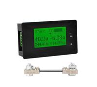 DC 8-200V 500A Voltmeter Ammeter Car Battery Tester Coulometer Capacity Electricity Voltage Power Meter Monitor(100A With Shunt)