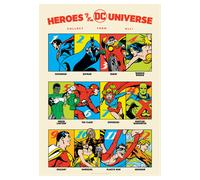90th Anniversary Heroes A3 Art print DC Comics Multi A3