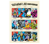 90th Anniversary Villains A3 Art print DC Comics Multi A3