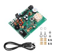 DC 9V 2A Medium-Wave Transmitter Module with 3.5MM Audio Cable Adjustable 20-500mW 5-10M Range for CD Desktop Phone