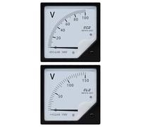 DC/AC Voltage Meter 6C2 Panel Size 80mm* 80mm Hole 76mm 5V/ 10V/15V /20V/ 30V-1000V 1Pcs(200V)