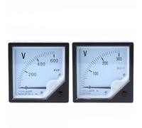 DC Analog Pointer Meter 5V 10V 15V 30V 75V 100V 150V 300V 500V 750V 1000V Square 6C2-V 80x80mm Voltmeter 1Pcs(500)