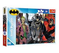 DC Batman 160 Piece Kids Jigsaw Puzzle - Batman, Joker & Nightwing Comic Scene - 410 × 275mm Colourful Superhero Children’s Puzzle for Ages 6+ - Fun Learning Activity Gift to Build Focus & Imagination
