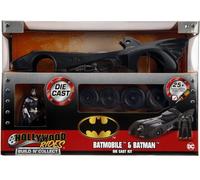 Jada JA30874 1:24 BNC 1989 Batmobile with Figure Black/Red One Size