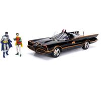 Jada 98625 - BATMOBILE DieCast Model Car from Classic TV Series with Figures Batman and Robin