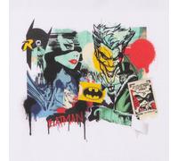 DC Batman Collage Kids' T-Shirt - White - 7-8 Years