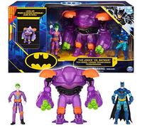 DC Batman Joker Tech Armor (Convertible Tech Armour) with 10 cm Batman and the Joker Action Figures