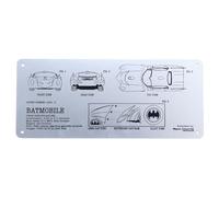DC Batman Limited Edition Batmobile Schematic Fan-Plate