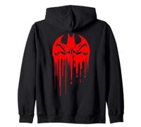 DC Batman Red Graffiti Mask Zip Hoodie