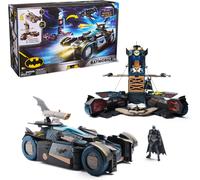 DC Batman, Ultimate Transforming Batmobile Playset, 2-in-1 Batman Playset with Exclusive Figure and Glider, Lights and Sounds, Kids Toys for Boys and Girls 4+