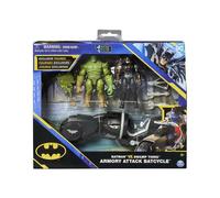 Batman DC Batman vs Swamp Thing Figure Battle Pack with Armory Attack Batcycle