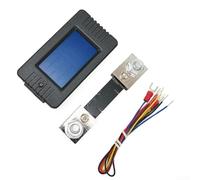 DC Battery Monitor Meter 0-200V 100A with LCD Display| 9-in-1 Voltmeter Ammeter for Voltage Current Power SOC| Screwless Terminal for RV Solar Car Industrial System