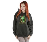 DC Bombshells Women's Poison Ivy Badge Heather Hoodie in Charcoal | Size: XS DC Bombshells Charcoal XS