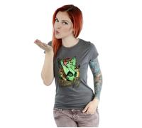 DC Bombshells Women's Poison Ivy Badge Heather T-Shirt in Charcoal | Size: 2XL DC Bombshells Charcoal 2XL