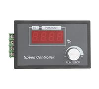 DC Brushed Motor Speed Controller, PWM Speed Governor with Digital Display, 360° Encoder Knob for Soft Start Stop, 6-60V 30A Adjustable Governor for Industrial Fans