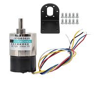 DC Brushless Motor 12V High Torque Speed Reducer with Bracket for CNC Machine Tools XD37GB3525 Durable Metal Gears Quiet Operation (10rpm/min)