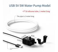 DC brushless water pump low noise computer with Usb5W and Brushless crafted from Plastic and Metal installation is straightforward (B)
