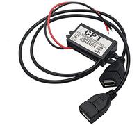 DC Buck Converter Module 12V to 5V/ 3A Reduced Voltage Regulator Power Converter With Dual USB Output Power Adapter Connectors For Phone Charging Car Audio Radio