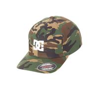 DC Camo Star 2 Flexfit Cap - S/M with Curved Peak, Permacurve Brim, Flat Front DC Logo & Small Back Logo