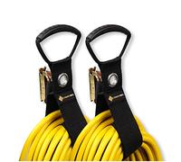 DC Cargo Extension Cord Organizer E-Track Accessories for (Pack of 2) - Keep Cords, Cables, Hoses, Etrack Accessories Organized On E-Track - 17” Hook & Loop Closure Keeps Cables Secure