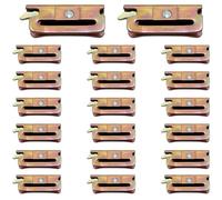 DC Cargo Loose E-Track Spring Fitting for Creating Custom TieDown Straps, Hammocks, Cargo Nets, Load Bars, Hooks, Shoring Beams, Gear Racks. Heavy Duty Steel Fitting Inserts Into E Tracks (Pack of 20)