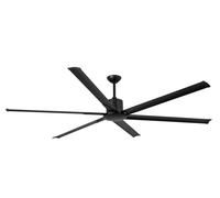 Luminosa Lighting Luminosa Andros Extra Large Black Ceiling Fan With Dc Motor, 6 Speed