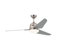 CasaFan ECO AVIATOS ceiling fan, Ø 132 cm, silver, DC, quiet