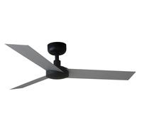 Luminosa Lighting Luminosa Cruiser Small Black Dc Ceiling Fan 6 Speed, Aluminium Blade