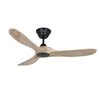 DC Ceiling fan with Remote Eco Genuino Black & Wood Décor 122 cm Fan Quiet Motor