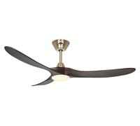 DC Ceiling Fan Eco Genuino Brass / Walnut 152 LED
