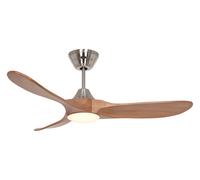 DC Ceiling Fan Eco Genuino Chrome / Oak 122 LED