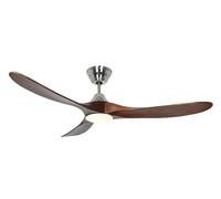 DC Ceiling Fan Eco Genuino Chrome / Walnut 152 LED