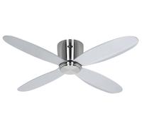 CasaFan Smart ceiling fan Eco Plano II, Ø 112 cm, silver, DC
