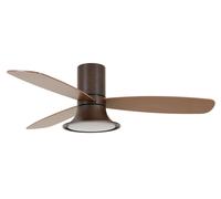 DC Ceiling fan with Remote Indoor Fan with LED light Flusso Bronze 132 cm 52" [EEK: F]