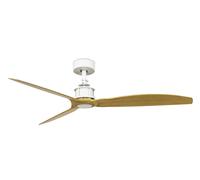 Luminosa Lighting Luminosa Just Fan 128Cm Medium White, Light Wood Dc Ceiling Fan 6 Speed