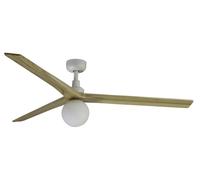 DC Ceiling Fan Klim L White-Oak with Light & Remote