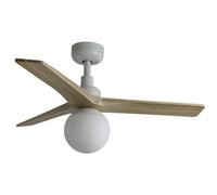 DC Ceiling Fan Klim S White-Oak with Light & Remote