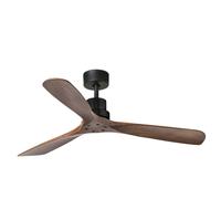 DC Ceiling Fan Lantau Black / Walnut with Remote