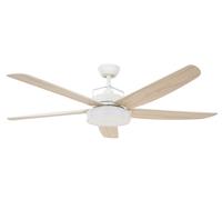 DC Ceiling Fan Louisville White with LED & Remote