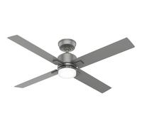 DC Ceiling Fan Mila Silver with LED Light & Remote