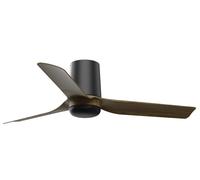 DC Ceiling Fan Mini Punt Tub Black-Walnut with Remote