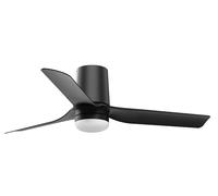 DC Ceiling Fan Mini Punt Tub Black with LED & Remote