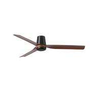 DC Ceiling Fan Punt Tub Black-Walnut with Remote