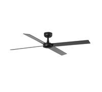 DC Ceiling Fan Rudder L-4 Black with Remote