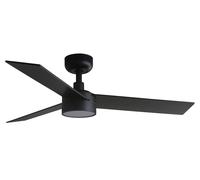 DC Ceiling Fan Rudder S Black with LED & Remote