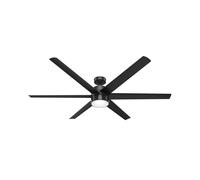 DC Ceiling Fan Solaria Black with LED & Remote